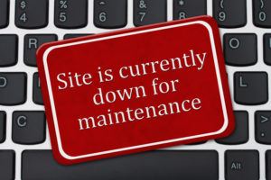 The site is currently down for maintenance