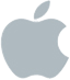 Apple grey logo