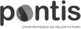 Black and white Pontis logo